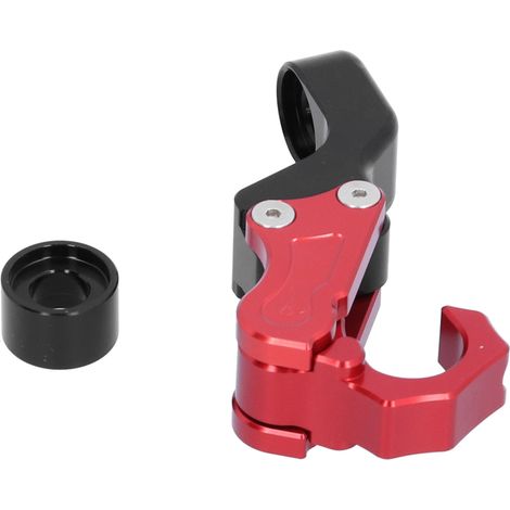 CNC-gefräster Aluminium-Helmhaken, Gepäcktaschenhalter, Spiegelhalterung, kompatibel mit Yamaha XMAX 250/300/400, Rot (1/5)