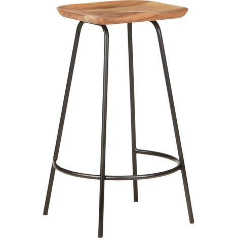 Maison Exclusive - Sgabelli da Bar 2 pz in Legno Massello di Acacia