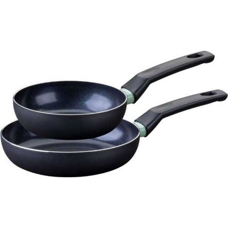 Pfannenset Fackelmann schwarz 16 und 20 cm ökologisch (1/3)