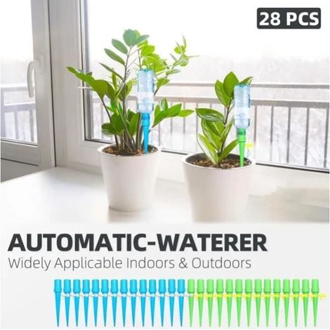 28 Kits Arrosage Goutte à Goutte Bouteille, Arrosage Automatique pour Plante Réglable, Irrigation Goutte pour Jardin Balcon