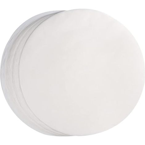 Lot de 100 plaques de cuisson rondes – Convient pour les hamburgers, les friteuses à air et les cuiseurs vapeur (25 cm) (1/2)