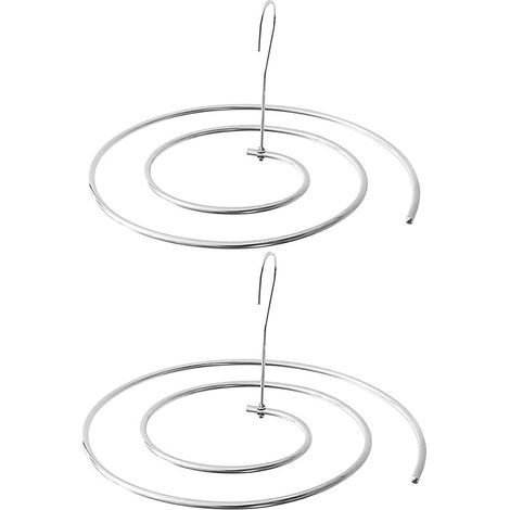 Cintre en spirale en acier inoxydable 304 pour draps, couvre-lits, matelas, nappes, housses de canapé, couvertures, écharpes, capes [Lot de 2] (1/5)