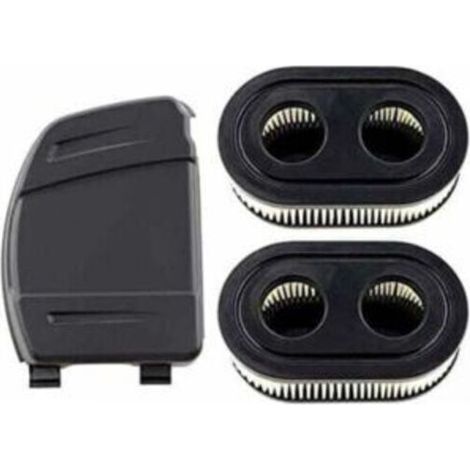 Lot de 2 filtres à air avec couvercle pour moteurs Briggs & Stratton 550E, 575EX, 575IS, 625EXI, 650EXI, 675EXI, 675IS. Remplace les pièces 594106, 798339, 798452 et 593260. LOY