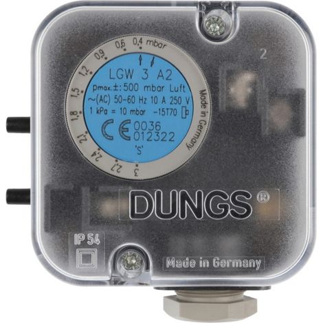 Druckwächter LGW 3 A2 0,4 - 3 mbar mit Schlauchanschluss - 691455 von Weishaupt