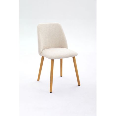 Bon Furni Chaises 360° Pivotantes Velours Gris clair, Lot de 4