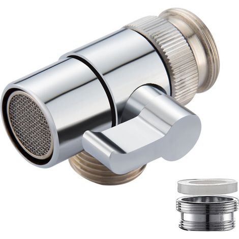 Chrome-plated copper diverter for kitchen or bathroom sink faucet. Faucet replacement part SBA021 (1/4)