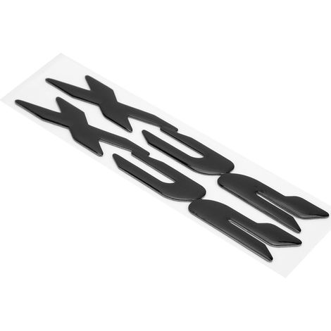 Paire d'autocollants 3D souples en plastique pour moto, logo latéral, compatibles avec Honda PCX 150/125 (2017-2019), noir. (1/5)