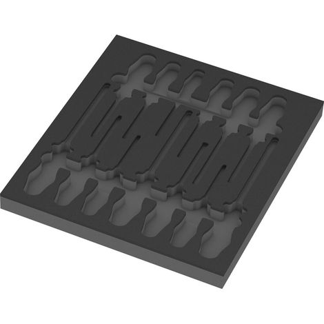 Insert en mousse pour jeu de tournevis-burins 1, sans outils, 344 x 30 x 392 mm (1/3)