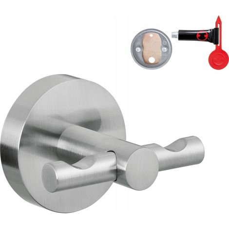 Tesa MOON Gancio adesivo in acciaio inossidabile argento 65x50x35 mm (1/5)