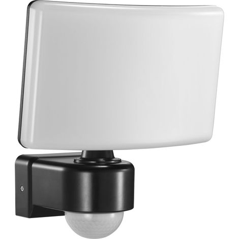 Spot d'extérieur LED ML-40B7 avec détecteur de mouvement 10 m / 240° PIR, 30W, 2200lm, capteur crépusculaire, IP65, AC 230V - pour extérieur, applique murale, spot - noir (1/5)
