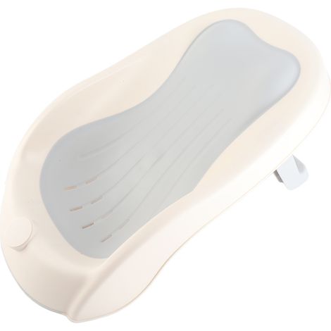 Support de bain pour bébé antidérapant à angle réglable, en PP et TPE, siège de baignoire pour nouveau-né, gris, pour la maison et les voyages (1/5)