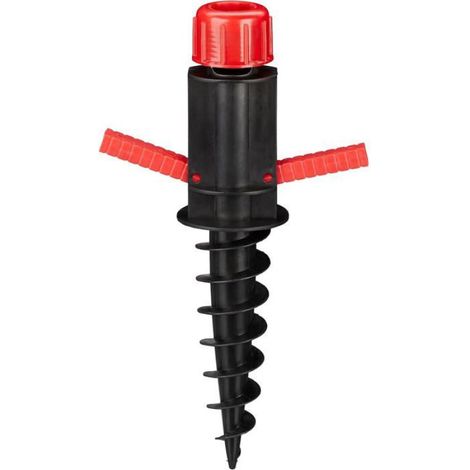 1 Support À Vis, Douille De Sol, Diamètres 19-32 Mm, Plastique, Léger, Camping, Plage, Jardin (1/5)