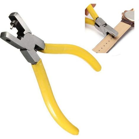 Con questa fustella per cuoio è possibile creare facilmente fori rotondi di 2 mm di diametro. È adatta per cinture, selle, chiodi, cinturini per orologi, scarpe, tessuti, ecc. (1/4)