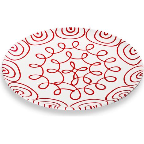 Gmundner Keramik Rotgeflammt, Assiette plate Cup (Ø 32cm) (1/2)