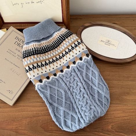 Maglione per cani, caldo maglione invernale per cani e gatti, cappotto comodo per animali domestici, costume per cuccioli e gattini, abbigliamento per piccoli e (1/5)