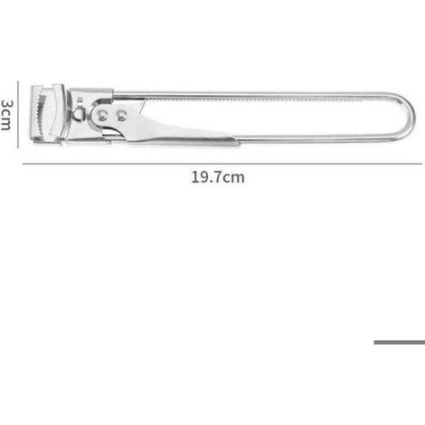 Ouvre-bocal multifonctionnel réglable en acier inoxydable, pince à couvercles de conserve, avec manuel d'instructions (1/4)