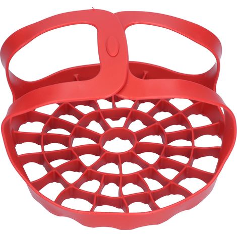 Panier vapeur en silicone, cuiseur vapeur pliable avec poignée, panier de cuisson multifonction, passoire à légumes, compatible casseroles (1/5)