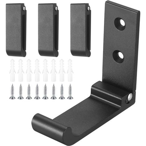 Ganchos de pared plegables,Paquete de 4 ganchos de pared reversibles para ropa,ganchos de pared de aluminio plegables a 90° para toallas