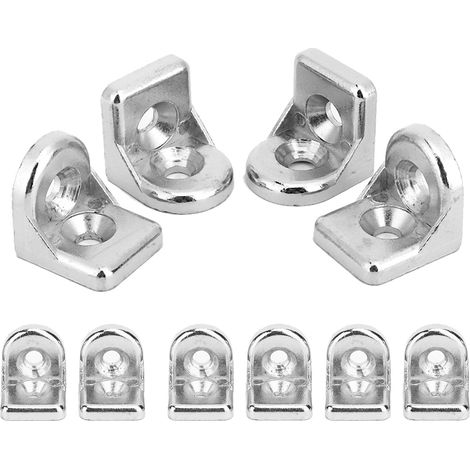 10 profilés en aluminium, équerre de fixation, connecteur d'angle, zinc Zlloy 2020, joint d'angle droit