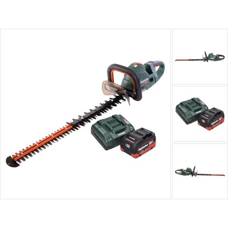 Tagliasiepi a batteria Metabo HS 18 LTX BL 65 18 V 60 cm brushless + 1x batteria 8,0 Ah + caricabatterie