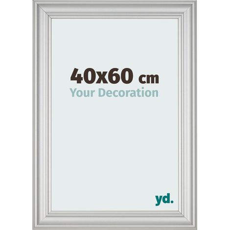 yd. - Cadre photo 40x60 - Argent Mat - MDF - Lazio
