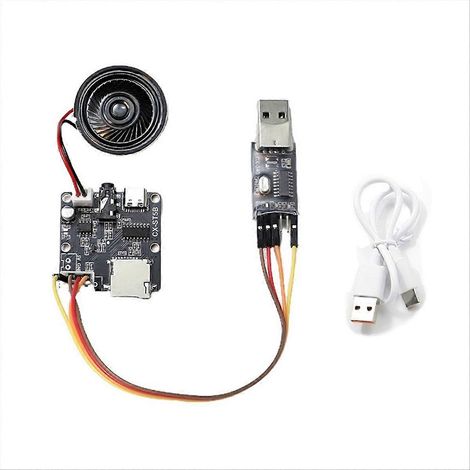 -ST5B MP3-Sprachchip-Modul für serielle Schnittstelle, kundenspezifisches Audiomodul für Sprachübertragung, Einzelchip-Audio-Kit mit Steuertriggern (1/5)