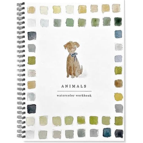 Cahier d'aquarelle 12 couleurs Oiseaux Fleurs Animaux Livre de coloriage aquarelle pour enfants Art et loisirs créatifs Peinture G 2 pièces (1/5)