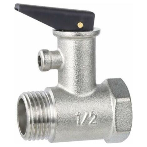 CHOYCLIT Soupape de Décharge de Pression de Sécurité de Chaudière de Qualité Supérieure pour Chauffe eau,DN15 (1/4)