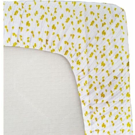 Domiva Jersey Spannbetttuch Savane Gelb 70x140 cm