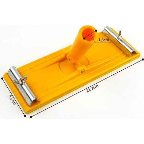 Tête de ponceuse pivotante robuste pour un ponçage rapide et productif des sols, murs et plafonds sans échelle, compatible avec tous les papiers de verre, vis universelle pour rallonges (1/2)