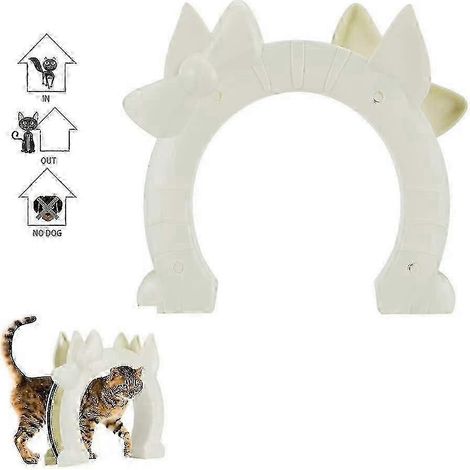 Porte pour chat, chatière pour animaux de compagnie, compatible avec les portes intérieures en verre creux et pleines. (1/5)
