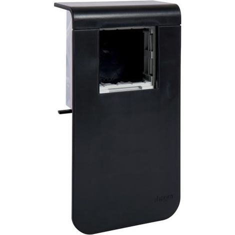 Support d'appareillage 45x45 pour plinthe SL20115 noir HAGER SL201159709011 (1/3)