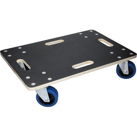 ECD Germany Rodillo Transporte de Muebles 40x60cm Carga Hasta 800kg Tabla Roller de Serigrafía/Ruedas de PP Monopatín con 4x Rueda Placa Carretilla Platforma para Mundanzas y Translado de Maquinaria (1/5)