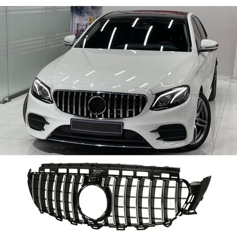 Fahrzeugmodifikation 17-20: Kühlergrill im GT-Stil (Vor-Facelift) für Mercedes-Benz E-Klasse W213 mit Sensoröffnung, galvanisiert (übergroß) (übergewichtig) (1/5)