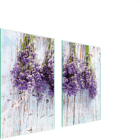 GLASSCHUTZPLATTE FÜR HERD 75x52 LAVENDEL (1/5)