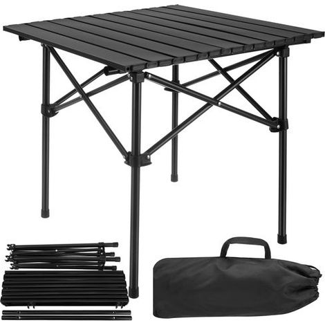 Folding Camping Table, Carbon Steel, 70kg Load Capacity