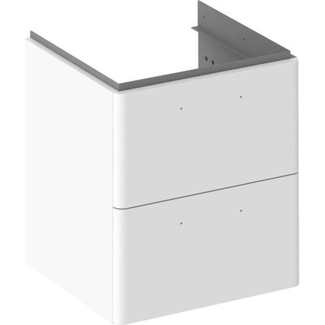 Ravak Balance II - Meuble pour lavabo, 50x50x47 cm, 2 tiroirs, blanc X000001813 (1/5)