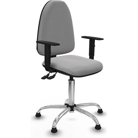 Piqueras y Crespo Bali silla de oficina gris claro regulable (1/3)