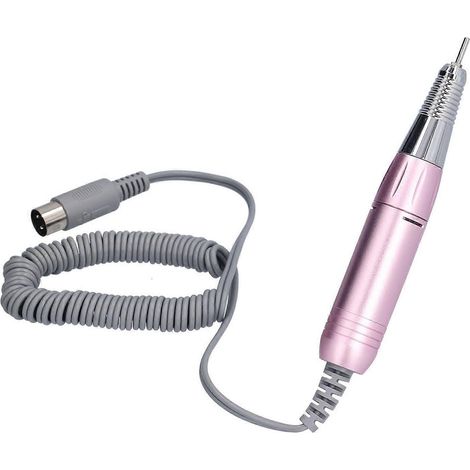 Ponceuse à ongles électrique portable et stable avec manche stylo pour salon de manucure (rose) (1/4)