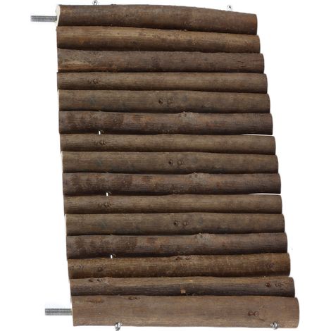 Plateforme en bois sécurisée pour hamsters, perruches, hamsters et lapins (25 cm) (1/5)