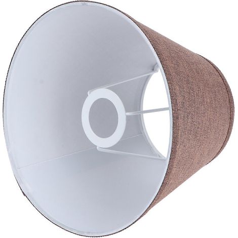 Abat-jour en lin couleur café, accessoire de décoration pour lampe (1 pièce) (1/5)