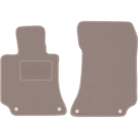 Alfombrillas delanteras para Mercedes CLS W218 coupé (2009-2016) beige (1/5)
