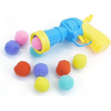 SHINING HOUSE Pompons pour Chat,  100 Pièces Jouet Balle Chat avec Lanceur de Balles pour Chats, Jouet Chat Interactif Interieur pour Chat Chatons, Balles de Jouet pour Chaton en Peluche