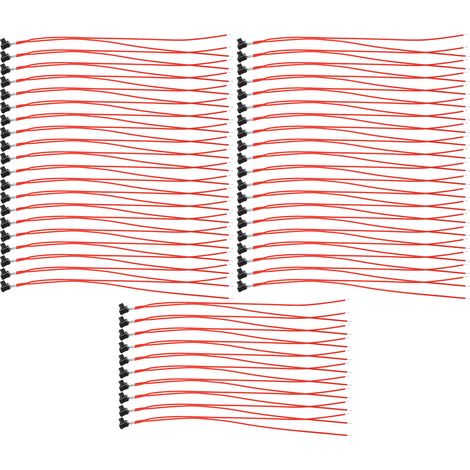 Lot de 50 interrupteurs à bouton-poussoir 6x6mm, câble d'extension 150mm, contrôle précis et réinitialisation (1/5)
