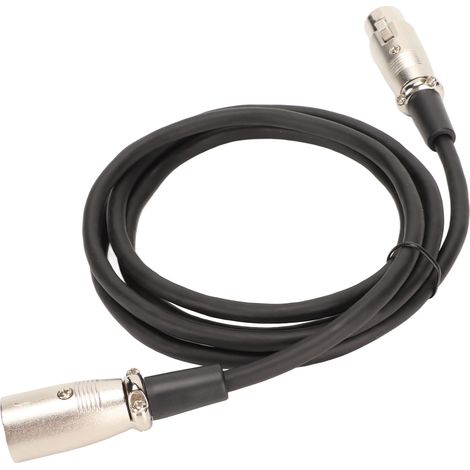 Câble XLR mâle-femelle 3 broches, son Hi-Fi sans perte et sans bruit, pour microphone, haut-parleur et table de mixage, 1,5 m (4,9 pi). (1/5)
