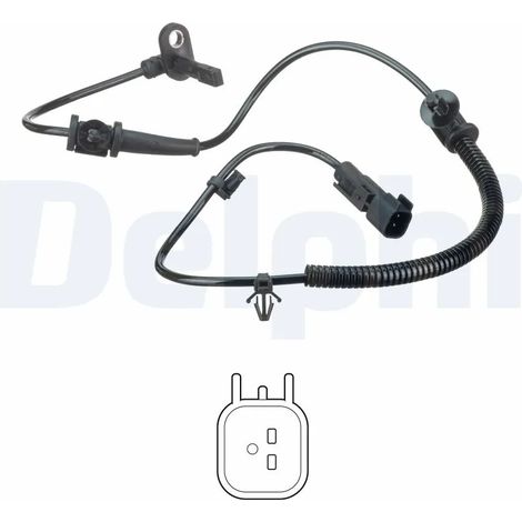 Capteur, vitesse de roue Delphi Technologies SS20594 OPEL 1235324 1238438