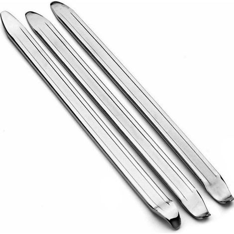 Reifenheber Set Felgenheber Motorradreifen wechseln Glatte Oberfläche 3 teilig Silber (1/5)