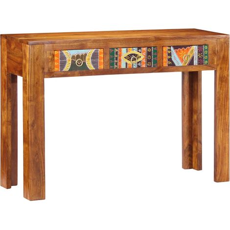 Maison Exclusive - Tavolo Consolle 110x35x75 cm in Legno Massello di Acacia (1/5)