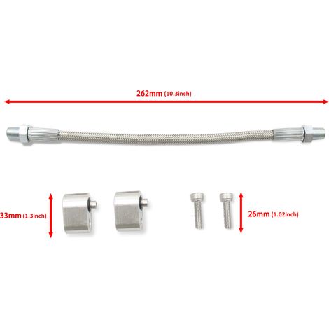 Ortviai Kit de Tuyaux Tressés en Aluminium pour Corps de Papillon LS – Compatible LS1, LM7, LR4, LQ4, LS6, L59, LQ9, LM4, L33 (1/4)