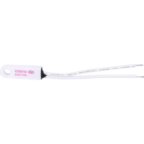 Interrupteur de contrôle de température normalement fermé KSD9700, sonde céramique, 40-150 °C, 250 V, 10 A, 45 °C (1/5)